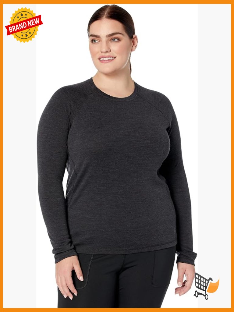 Merino Wool Thermal Base Layer Crew Plus Size